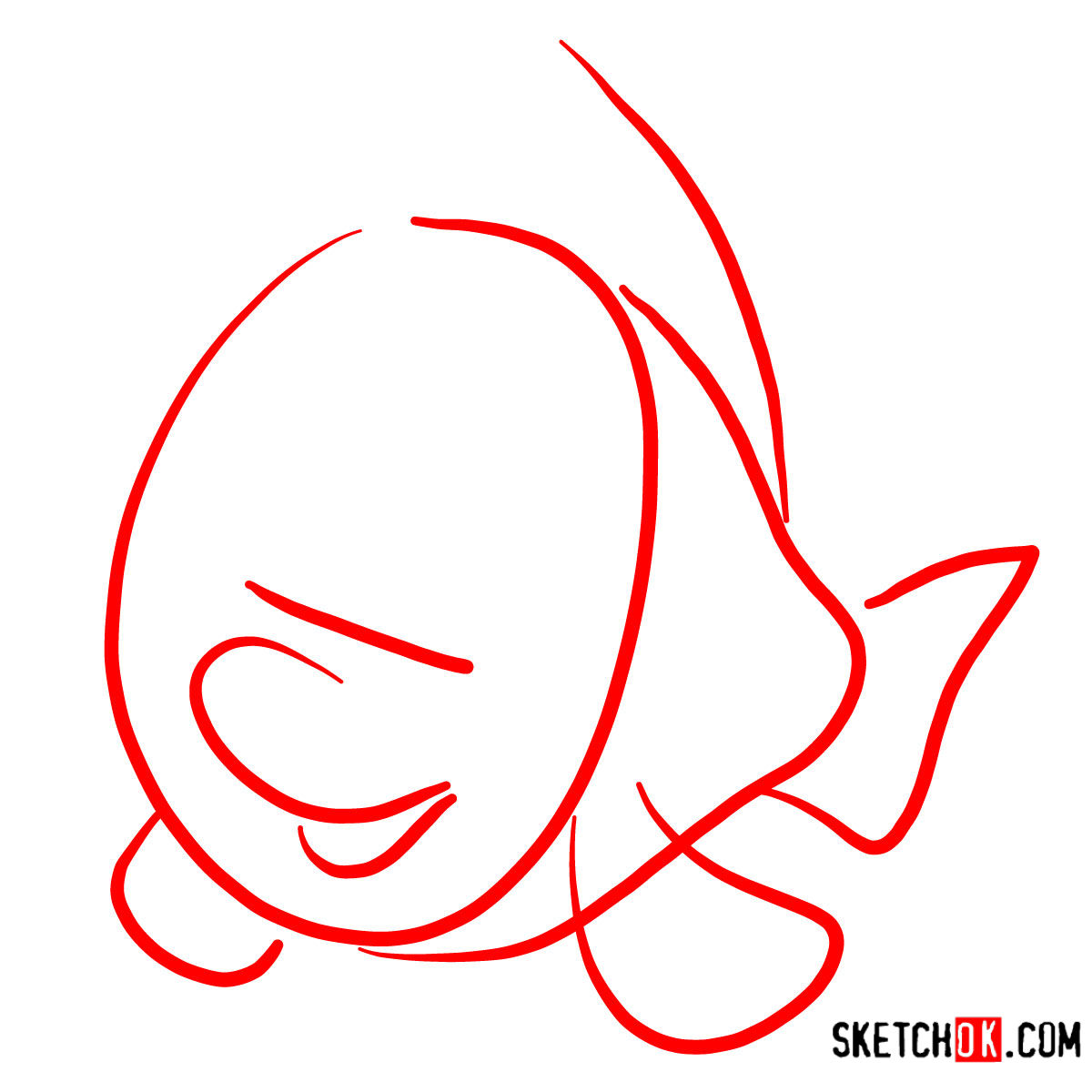 1200x1200 How To Draw Flounder The Little Mermaid
