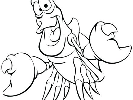 440x330 Sebastian Coloring Pages A Of Colouring Pages Ariel Flounder