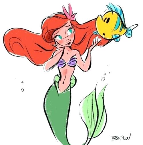 500x505 Flounder And Ariel Mini Plush Little Mermaid Princess Prince