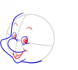 302x270 How To Draw Flounder, Step