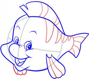 302x270 How To Draw How To Draw Flounder
