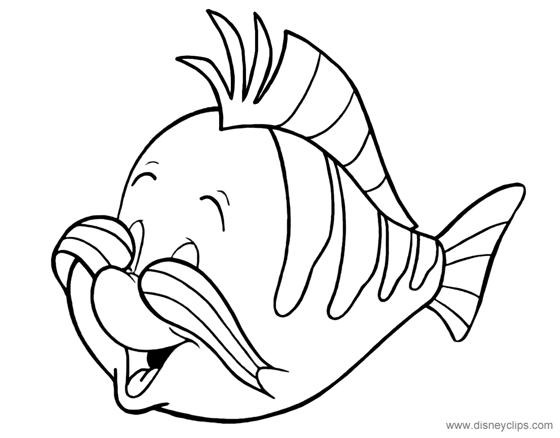 1104x864 The Little Mermaid Coloring Pages