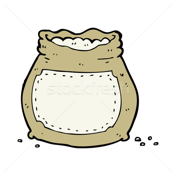 600x600 Cartoon Bag Of Flour Vector Illustration Lineartestpilot