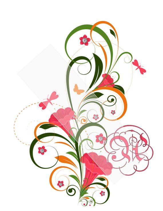 Flower Banner Drawing | Free download on ClipArtMag