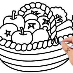 250x250 Drawing Flower Basket With Colour Basketball Player Gabion