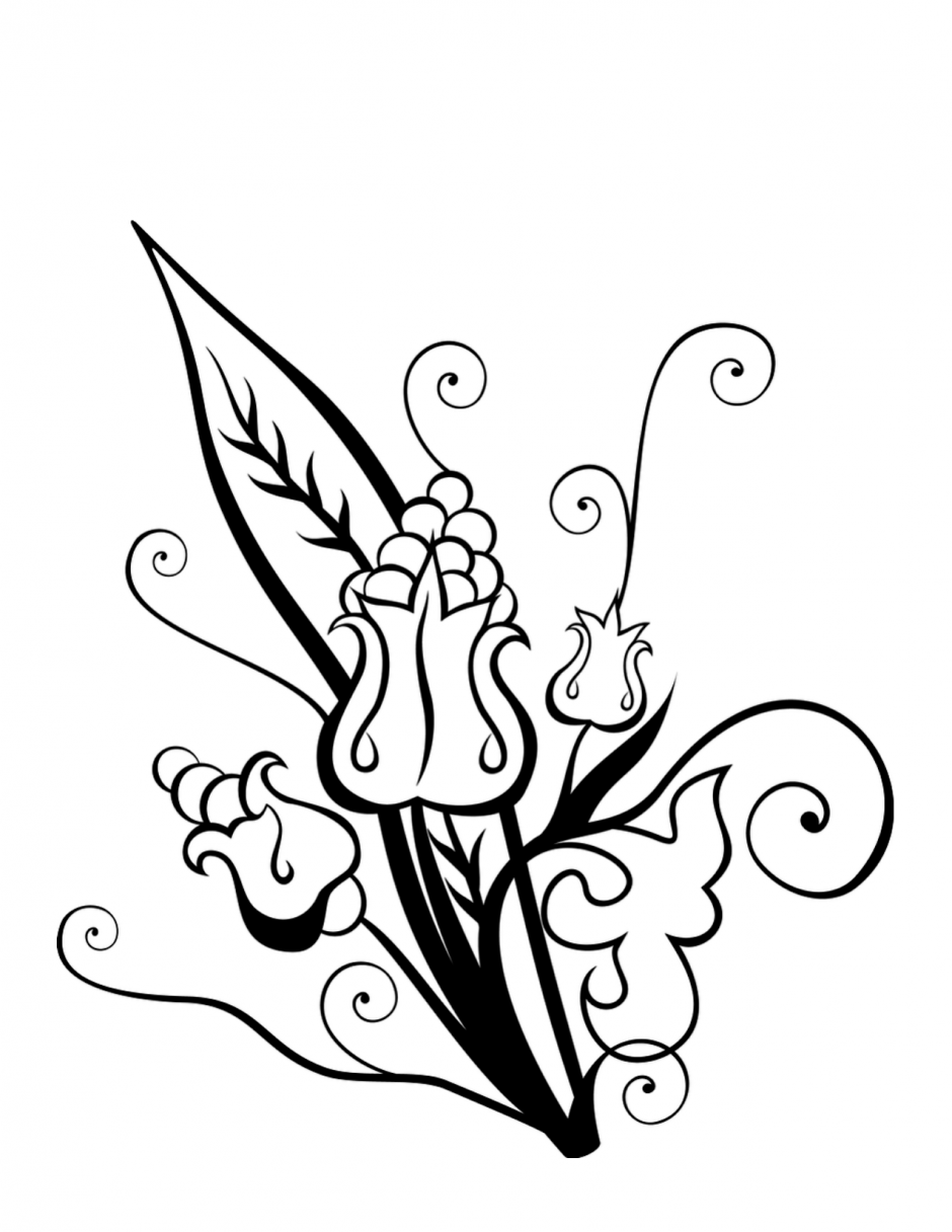 940x1216 Flower Bouquet Coloring Pages Displaying Gt Images