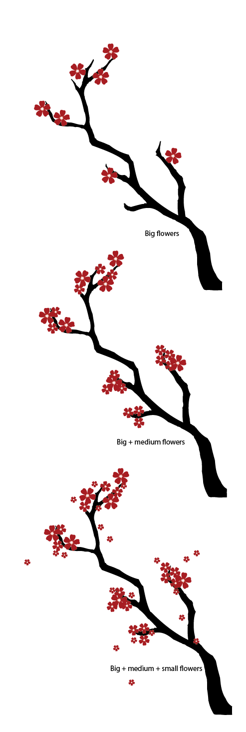 493x1464 Create A Japanese Cherry Blossom Scene