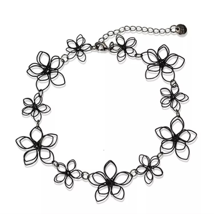 750x750 flower chain choker chain necklace buy necklaces