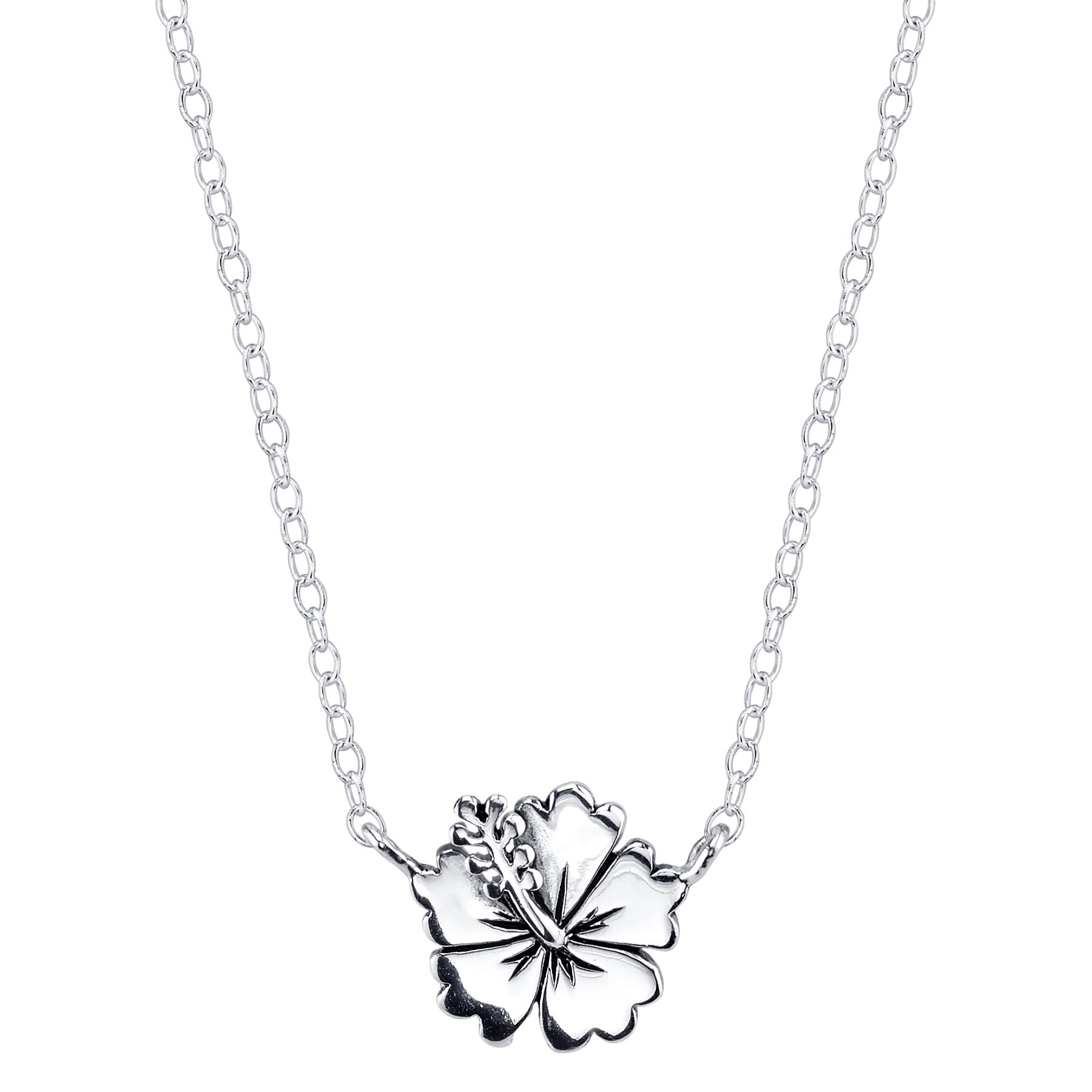 1800x1800 Shop Disney Sterling Silver Lilo Stitch Flower Necklace