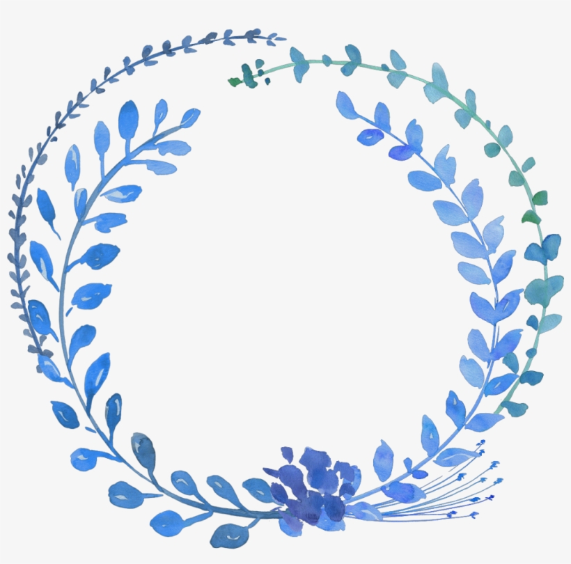 820x810 Flower Flowers Draw Drawing Blue Frame Circle Png Image
