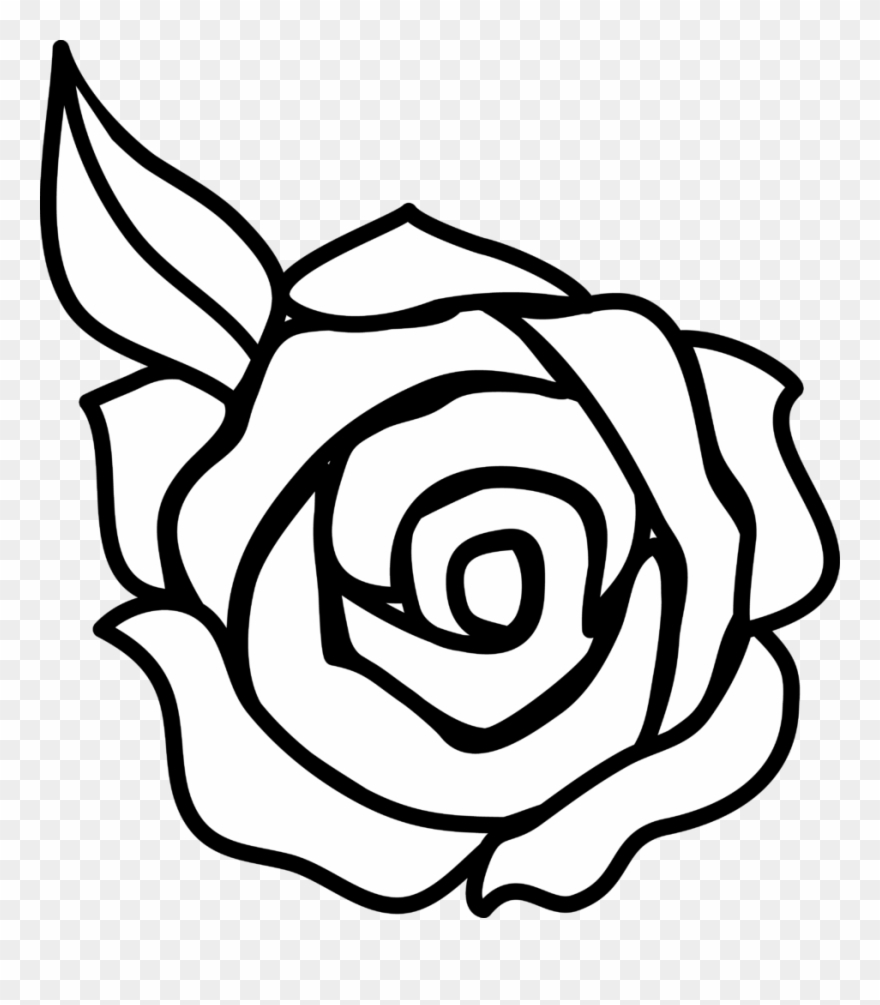 880x1005 Rose Flower Clipart