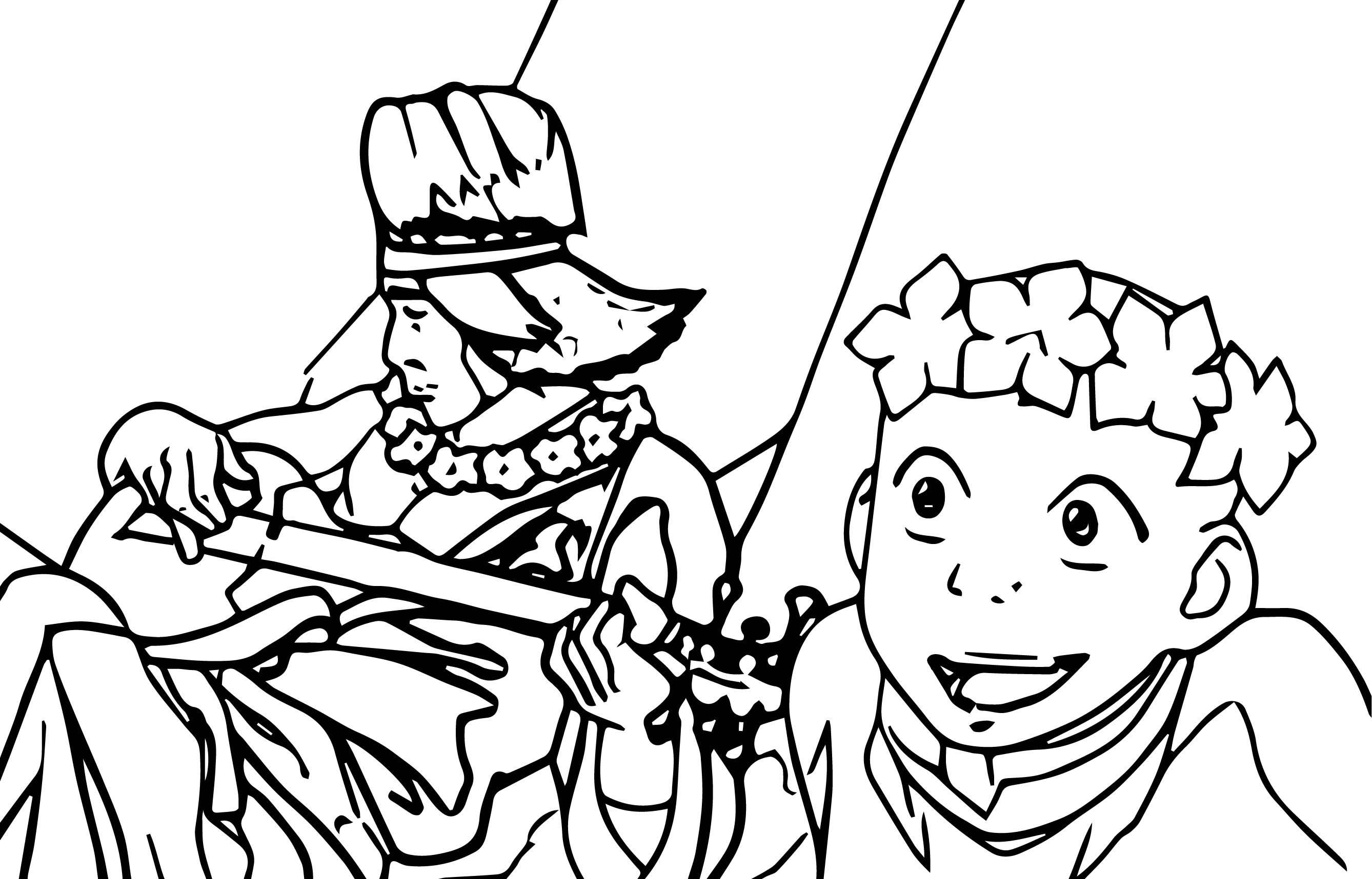 2676x1716 aang flower crown avatar aang coloring