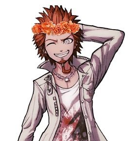 288x290 danganronpa leon kuwata with flower crown