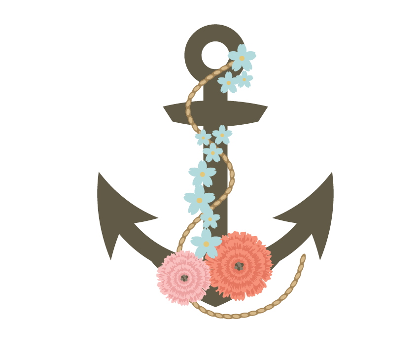 850x720 How To Create A Floral Anchor Illustration In Adobe Illustrator