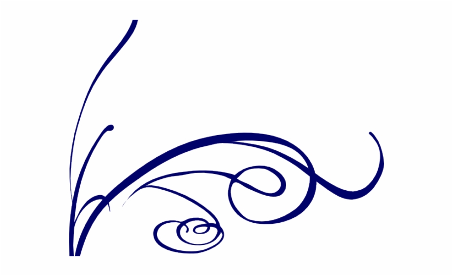 920x560 Decorative Line Blue Clipart Flower