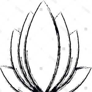 300x300 Beautiful Lotus Flower Decoration Ornament Vector Illustration