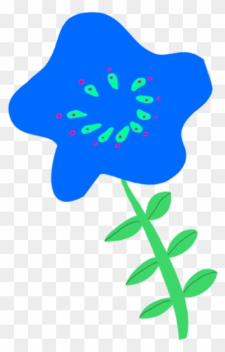 320x499 Blue Flower Drawing For Decoration