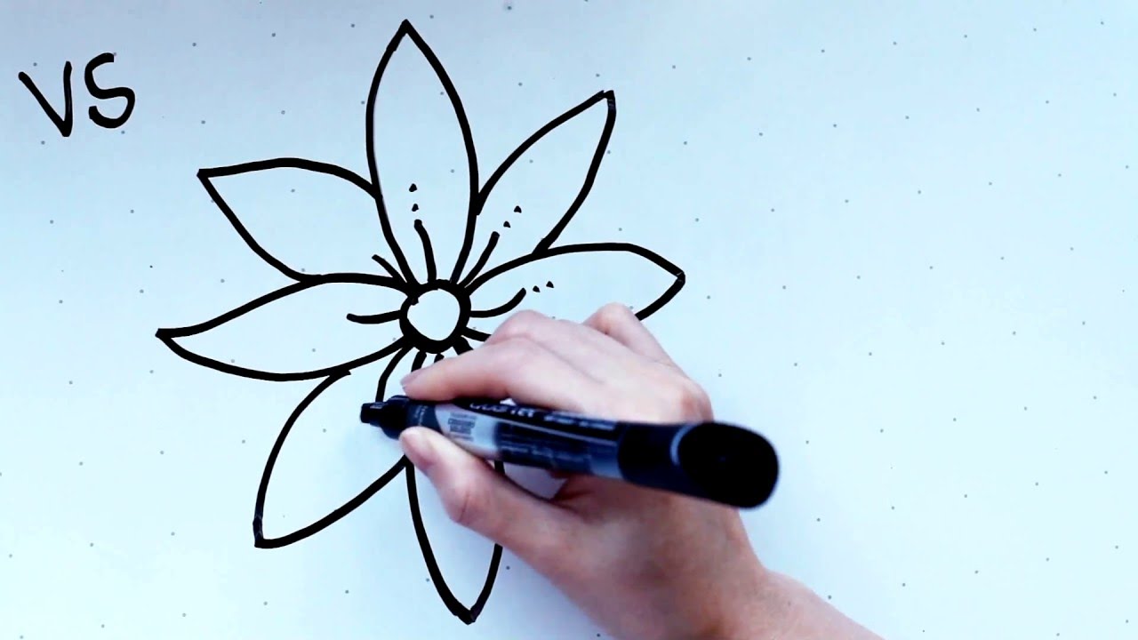 Shaded Flower Drawing Free Download On ClipArtMag   Flower Drawing 1 