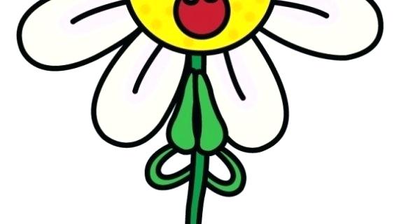 570x320 Draw Cartoon Flower How To Draw A Cartoon Flower Drawing How