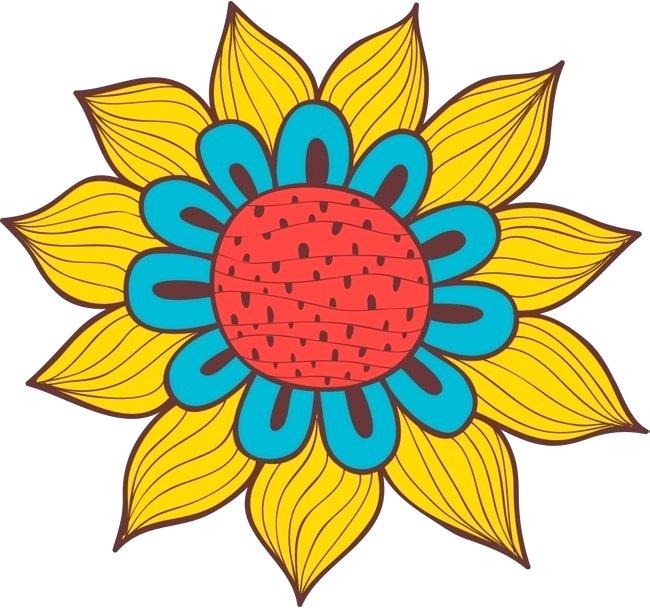 650x608 Simple Cartoon Flower