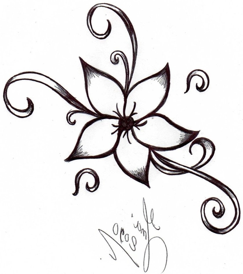 841x949 Flower Drawing Clipart