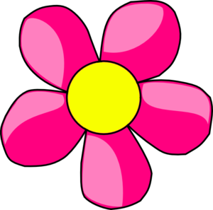 300x297 Pink Flower Clipart