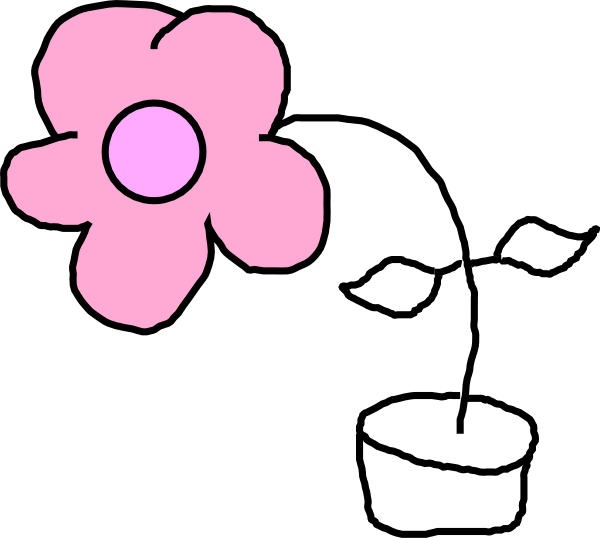 600x538 Flower Drawing Clipart