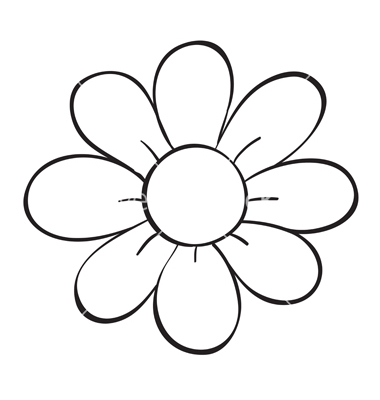 380x400 Flower Drawing Clip Art