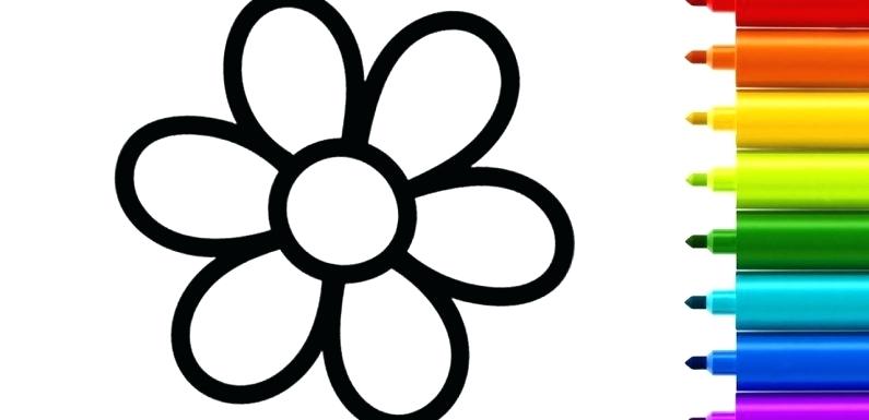 795x385 Flower Drawing For Kids Drawing Flower Child Clip Art Flowers