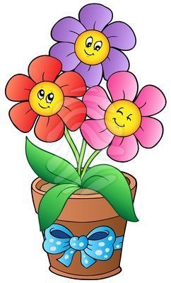 242x400 Flower Pot Design Drawing For Kids