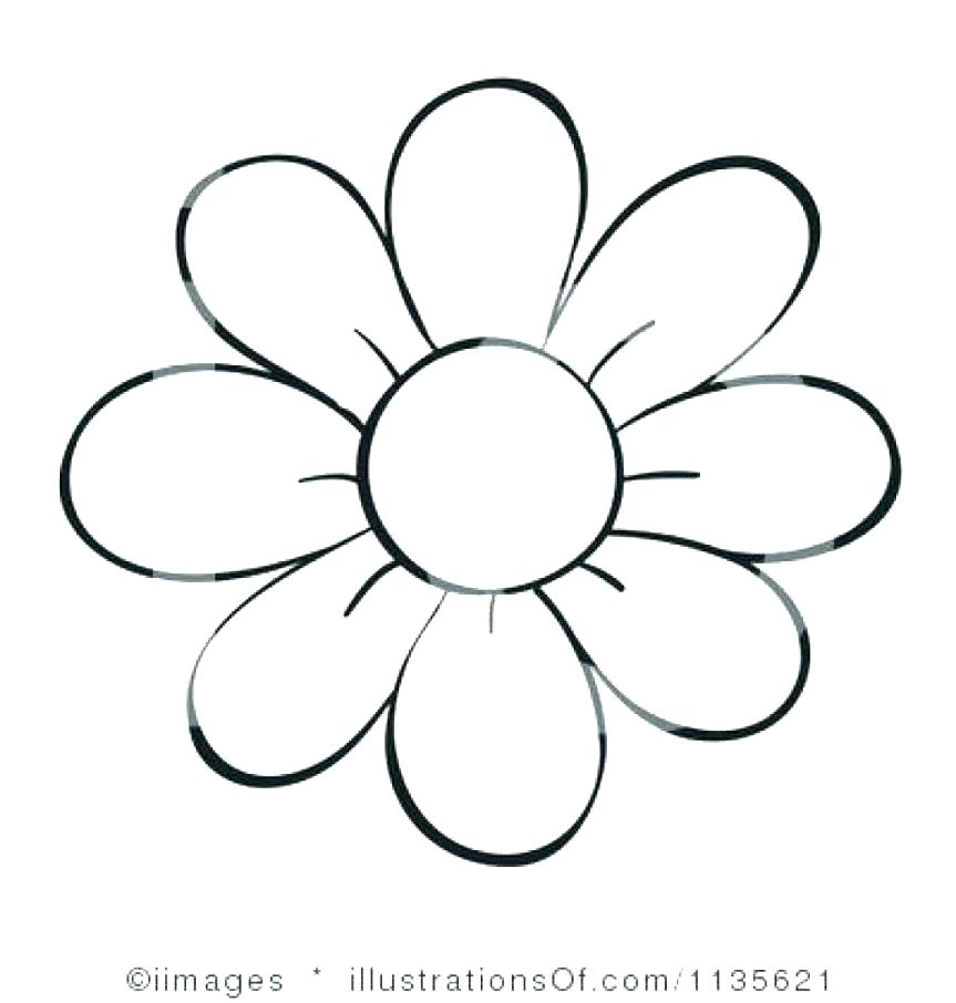 863x906 Simple Rose Drawing Flowers Bunch Outline Images Children Coloring