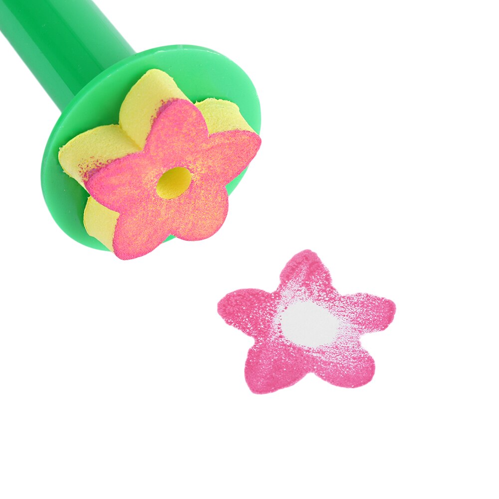 1000x1000 Creative Sponge Painting Brush Children Painting Brush Flower