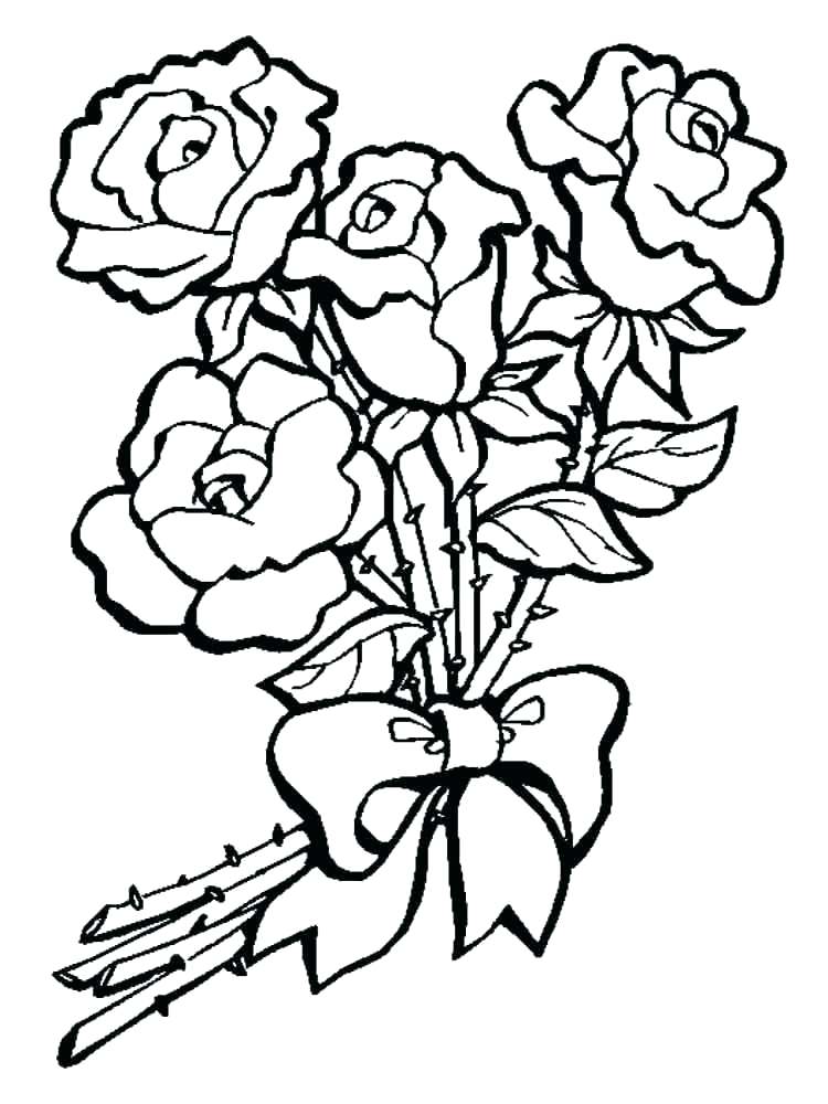 750x1000 Flower Coloring Games Free Rose Pictures Online Flowers Colouring