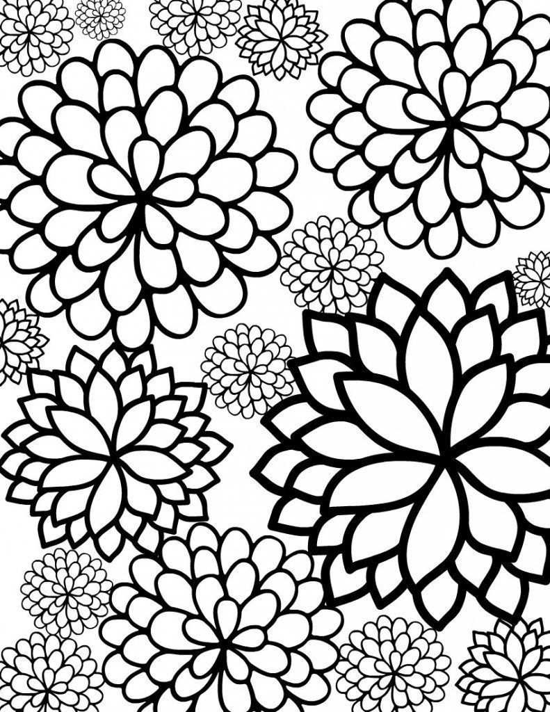 791x1024 Colouring Pictures Of Flowers Flower Png Free Coloring
