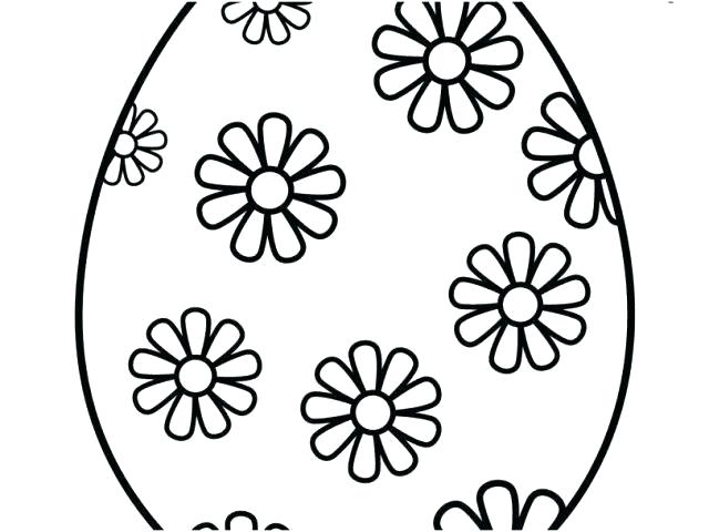 640x480 Easter Drawing Template Egg