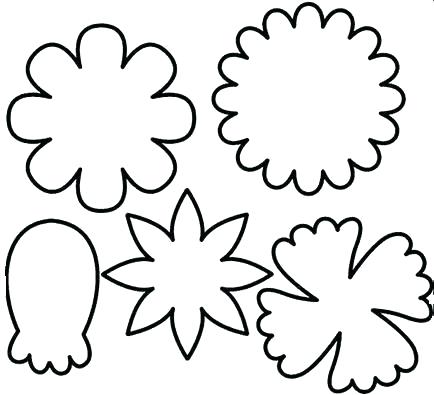 434x395 R Stem Template Sewing Templates Design Flower For Kids Free Download