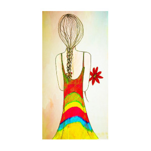 300x300 Flower Girl Drawing