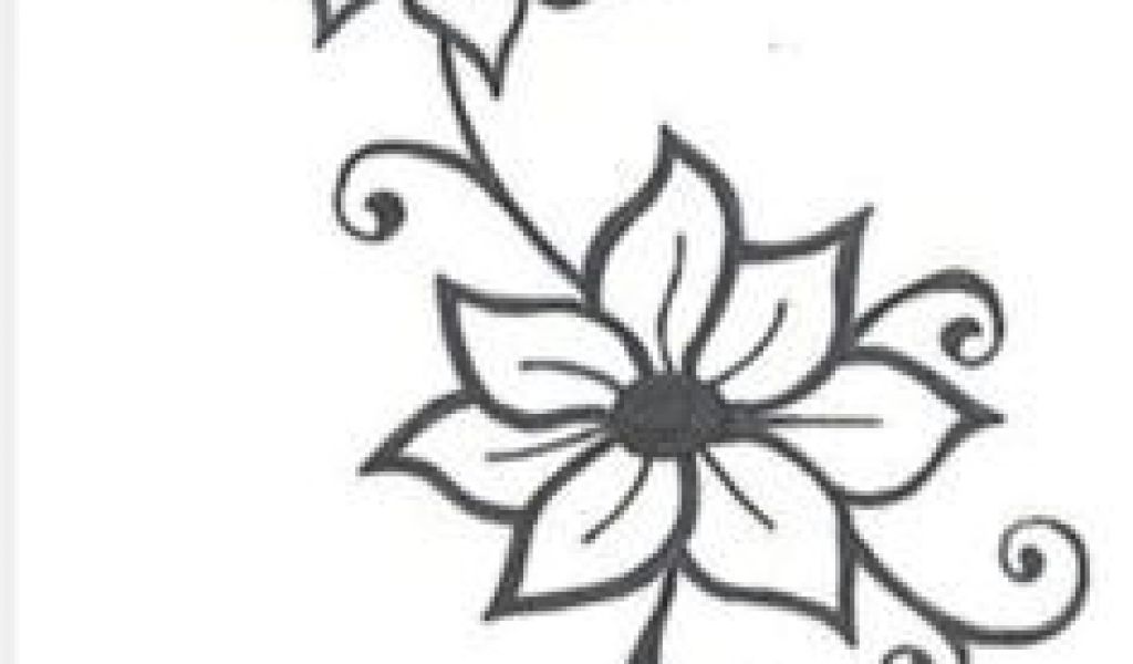 1024x600 Drawings Of Jasmine Flower Best Simple Jasmine Flower Tattoo