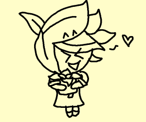 300x250 Happy Anime Flower Girl