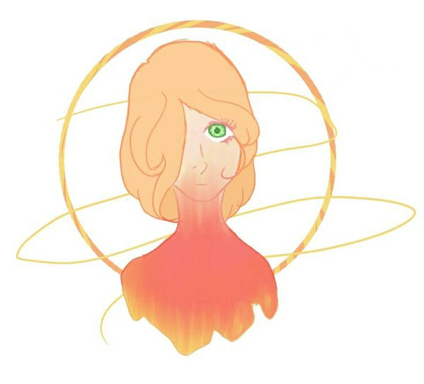 600x543 Sunset Flower Girl