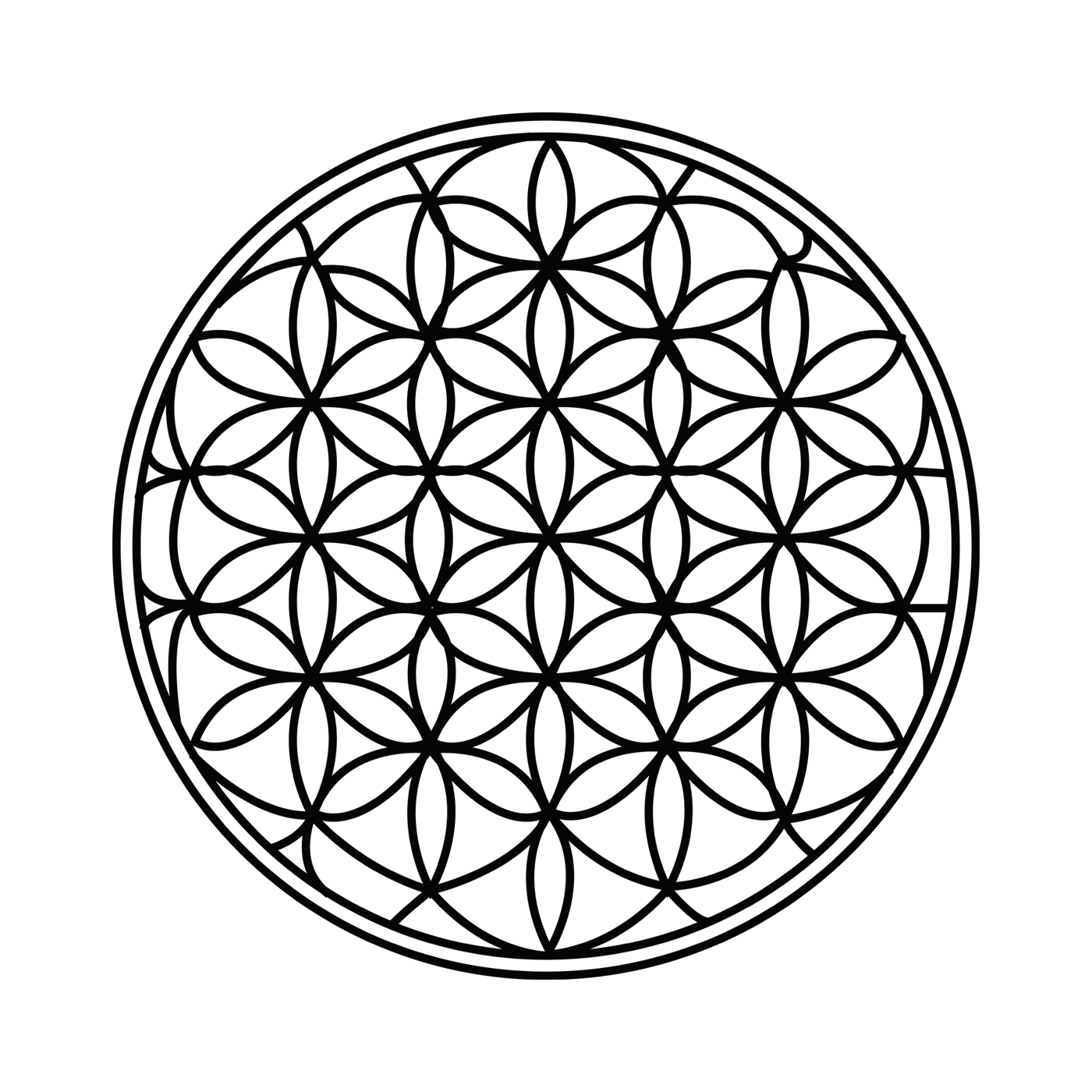 1400x1400 Flower Of Life