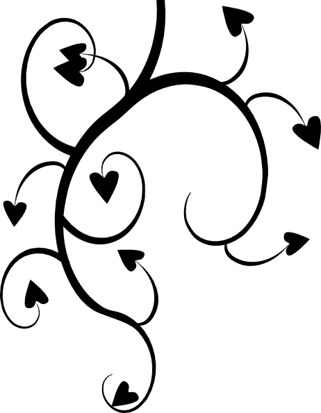 462x595 Flower Line Drawing Clip Art Free