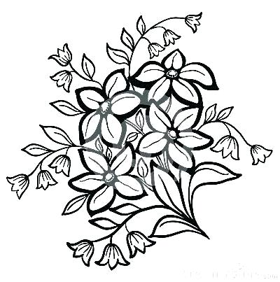 400x403 Simple Flowers Drawings Simple Flowers Drawing Background Vector
