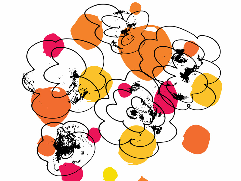 800x600 Wild Flowers Pattern