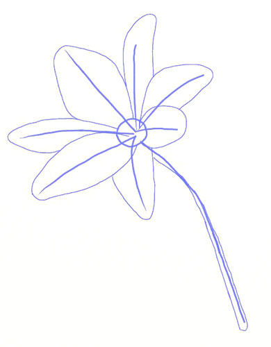 390x500 How To Draw A Lily Flower