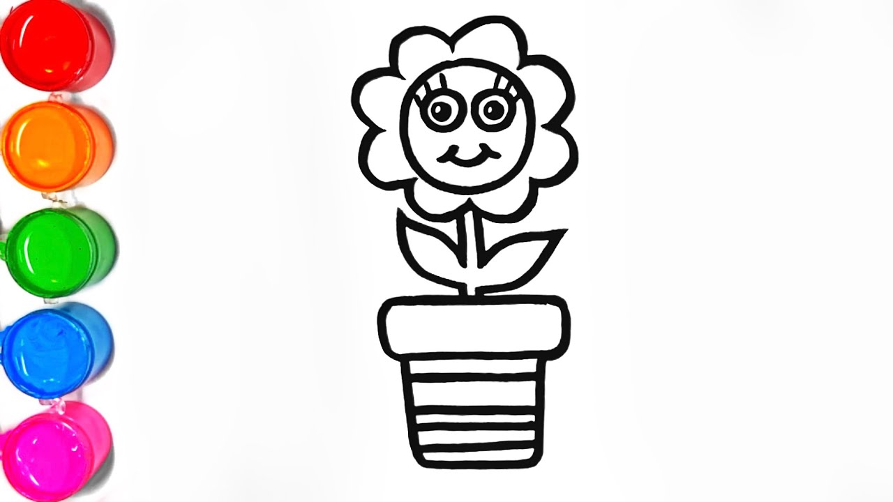 Flower Pot Drawing For Kid | Free download on ClipArtMag