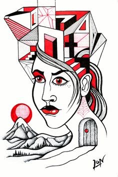 236x354 How Draw Pot Head Best Of A Series In Red And Black Drawing