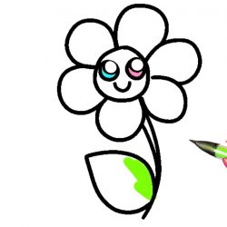 250x250 Cartoon Drawings Disney Flower Pot Of Food People's Faces Black