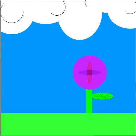 453x452 I Can Draw Flowers