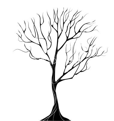 380x400 Gothic Tree Tattoo